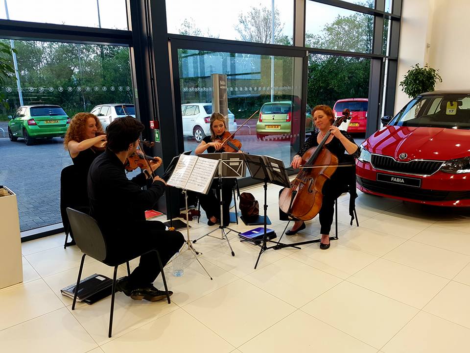 The Quartet performing for SKODA showroom launch